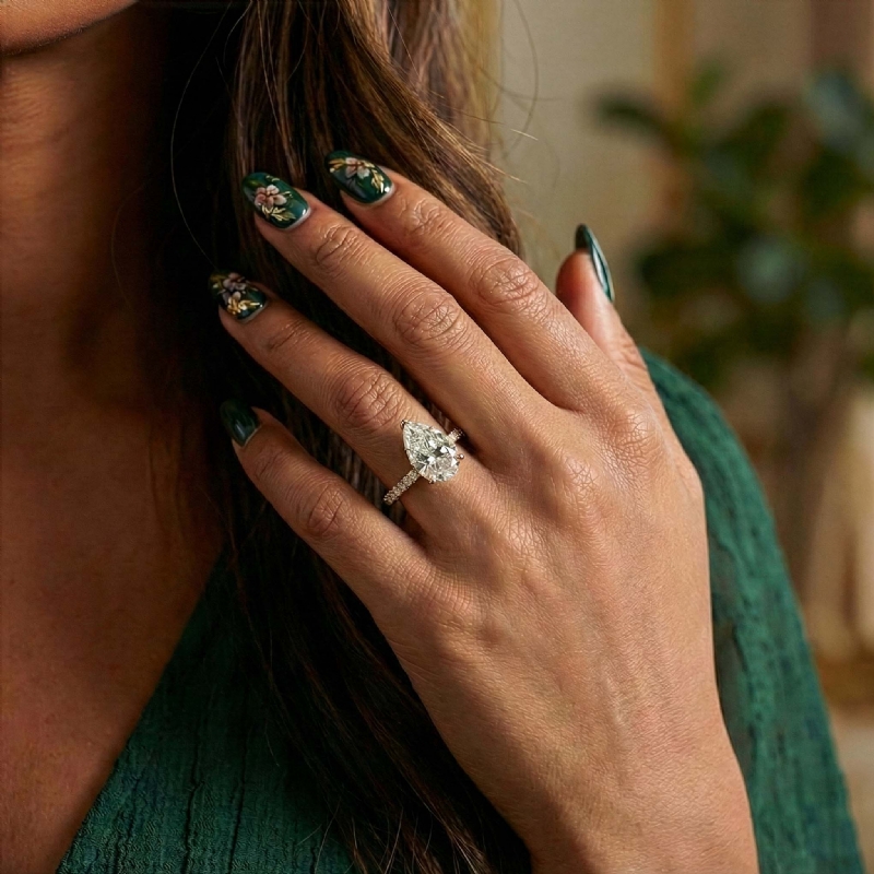  diamond Ring 18k Gold Yellow