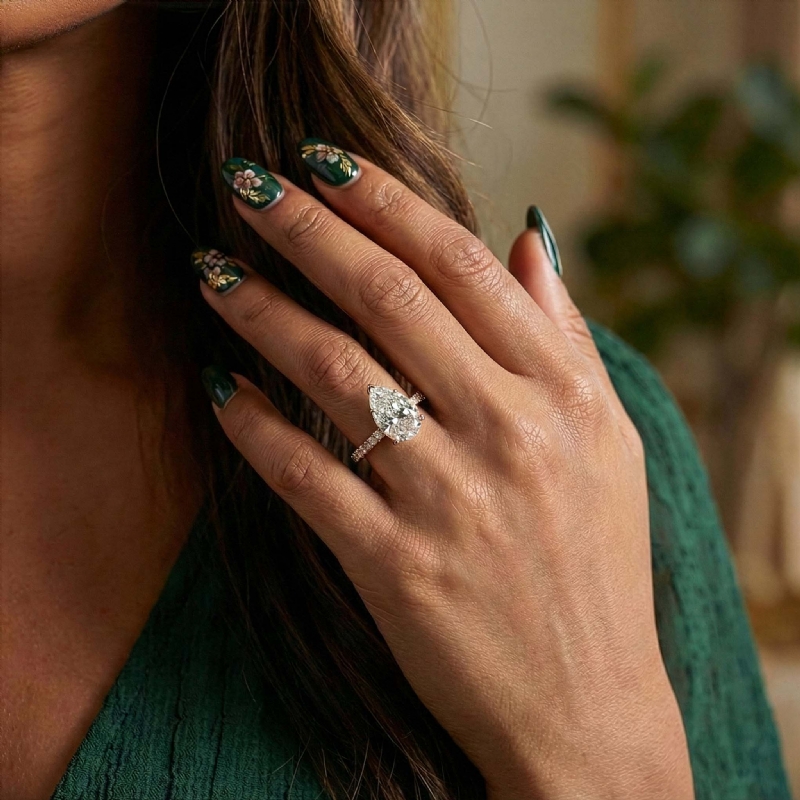  diamond Ring 18k Rose Gold