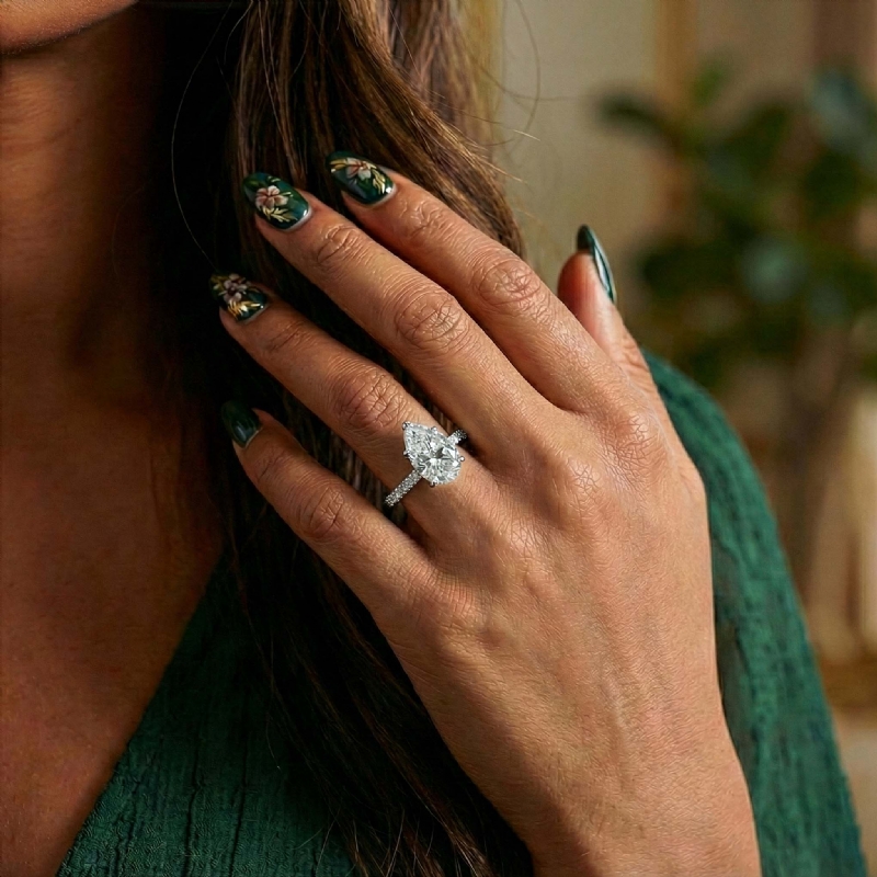  diamond Ring 14k Gold White