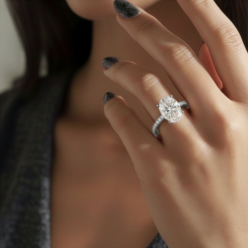  diamond Ring 14k Gold White