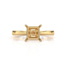 6g Diamond 4 Prong Solitaire Engagement Ring Setting 18k Gold Yellow Semi Mount