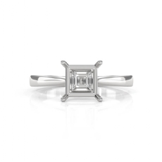 4g Diamond 4 Prong Solitaire Engagement Ring Setting 14k White Gold Semi Mount