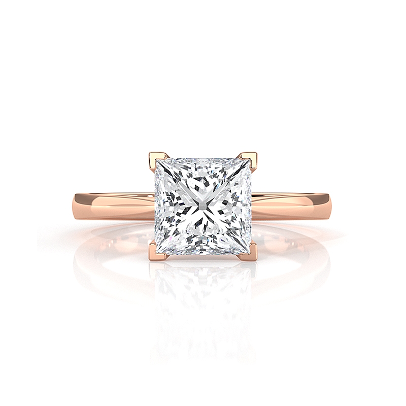  diamond Ring 18k Rose Gold
