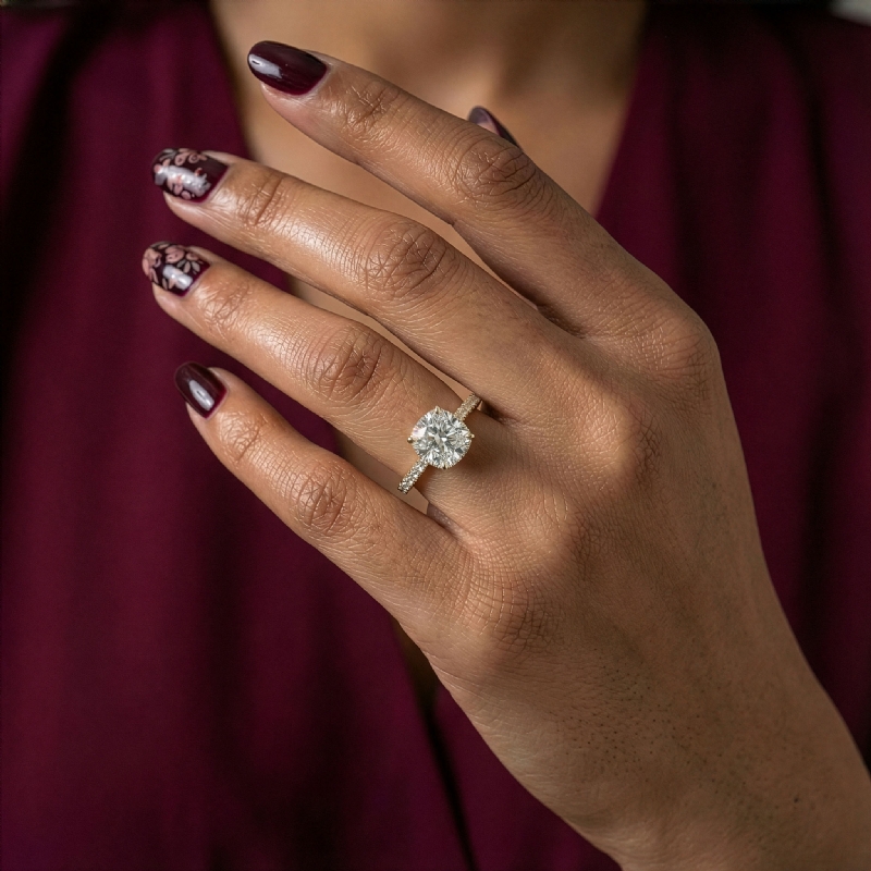  diamond Ring 18k Gold Yellow