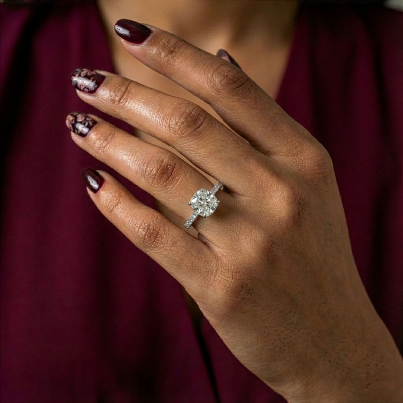  diamond Ring 14k Gold White