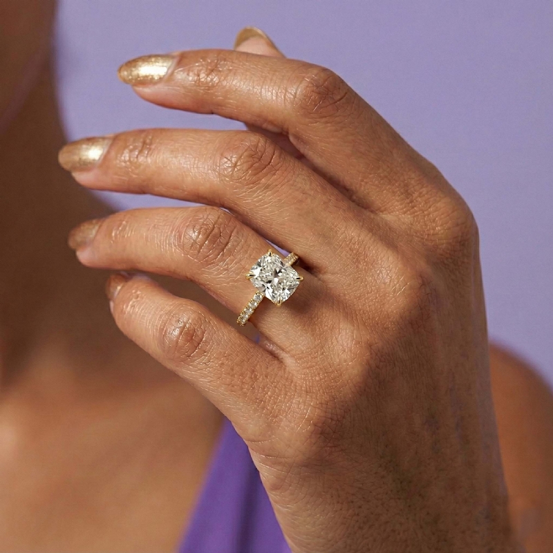  diamond Ring 18k Gold Yellow