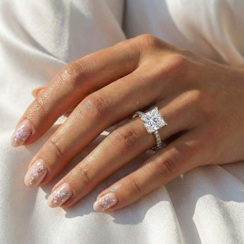  diamond Ring 18k Gold Yellow