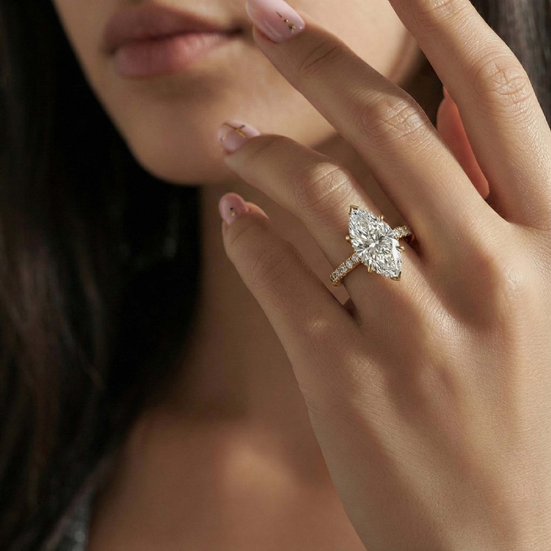  diamond Ring 18k Gold Yellow