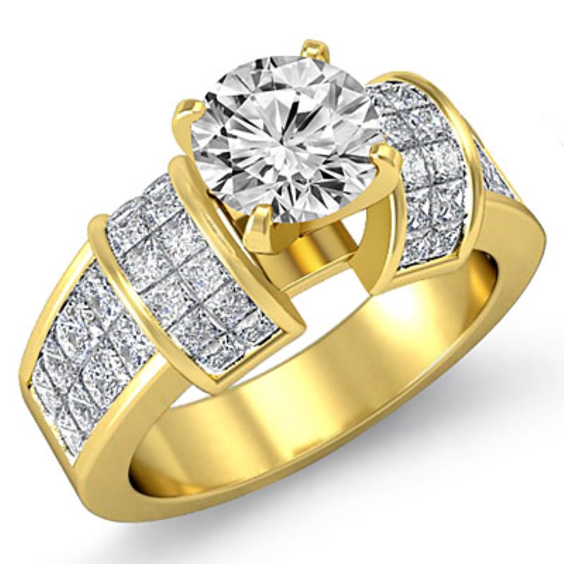  diamond Ring 14k Gold Yellow