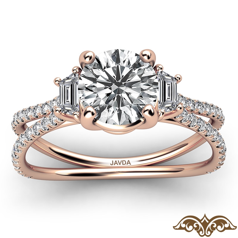  diamond Ring 14k Rose Gold