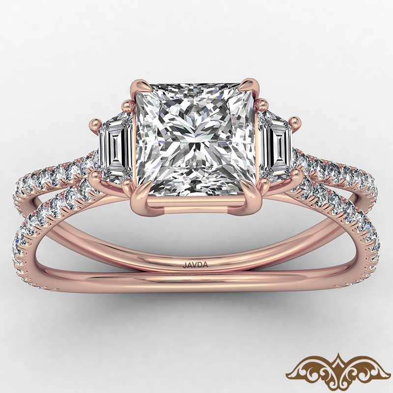  diamond Ring 14k Rose Gold