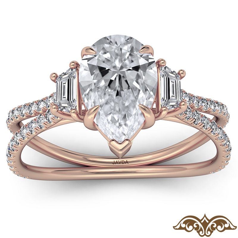  diamond Ring 14k Rose Gold
