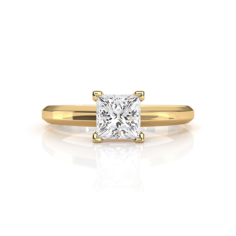  diamond Ring 18k Gold Yellow