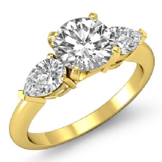  diamond Ring 18k Gold Yellow
