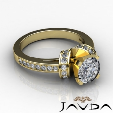 Knot Style Pave Setting diamond  14k Gold Yellow
