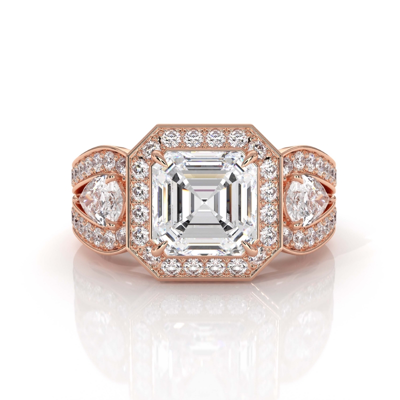  diamond Ring 14k Rose Gold