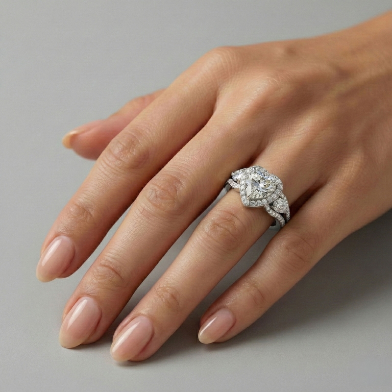  diamond Ring Platinum 950