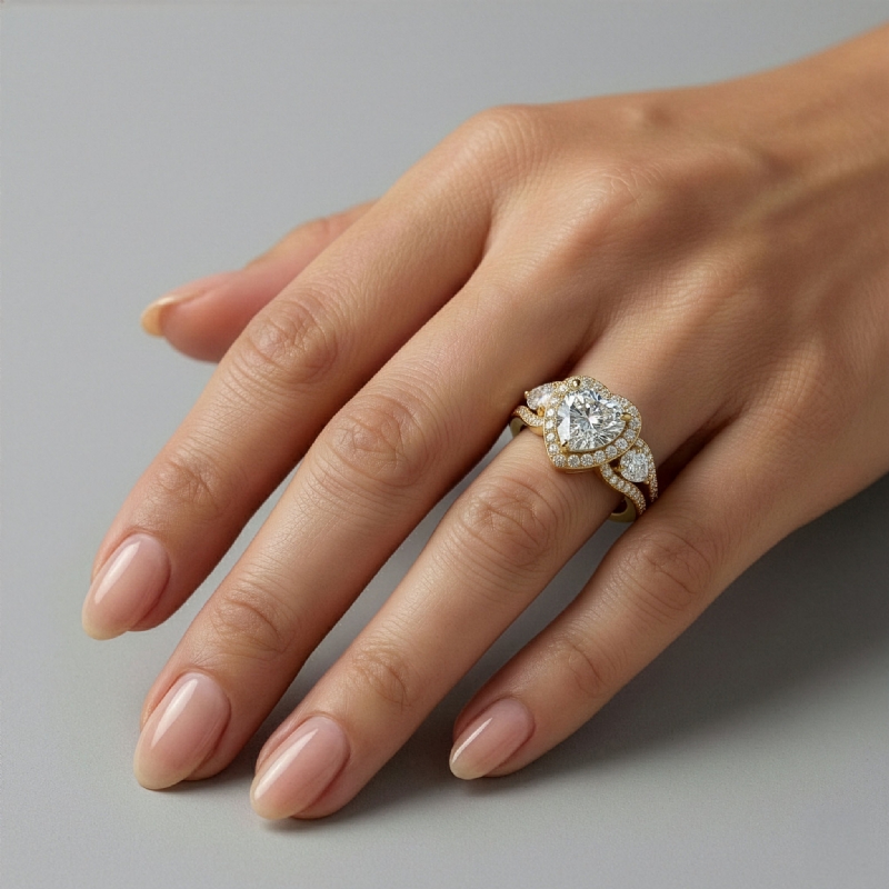  diamond Ring 14k Gold Yellow