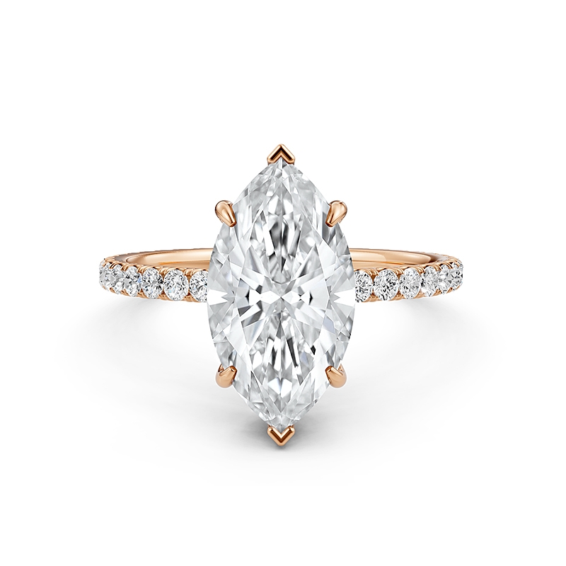  diamond Ring 14k Rose Gold