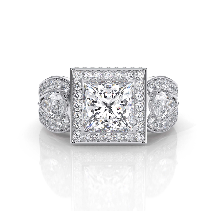  diamond Ring Platinum 950