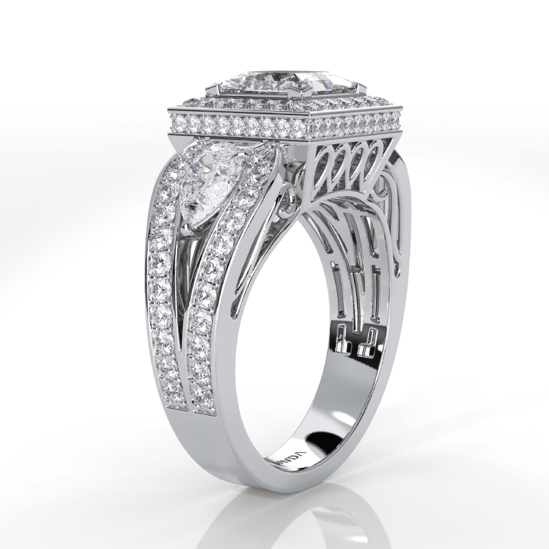  diamond Ring Platinum 950