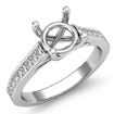 0.3Ct Classic Round Diamond Engagement Ring Setting Platinum 950 Semi Mount - javda.com 