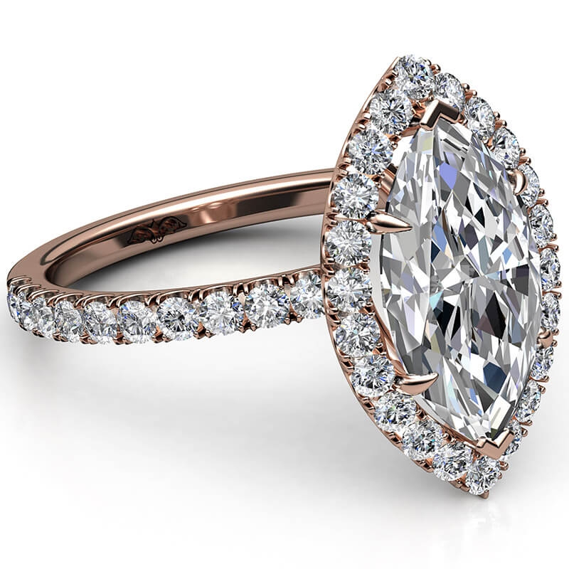  diamond Ring 18k Rose Gold