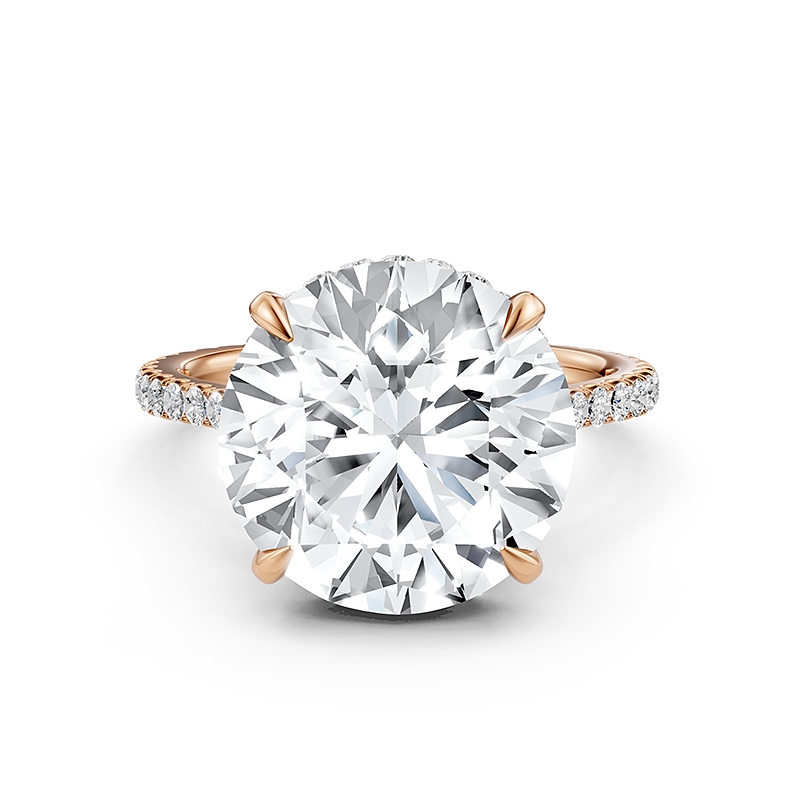  diamond Ring 14k Rose Gold