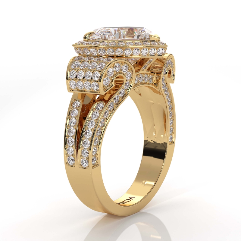  diamond Ring 14k Gold Yellow