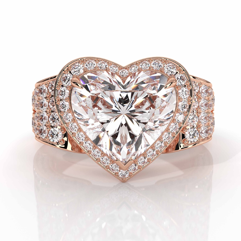  diamond Ring 18k Rose Gold