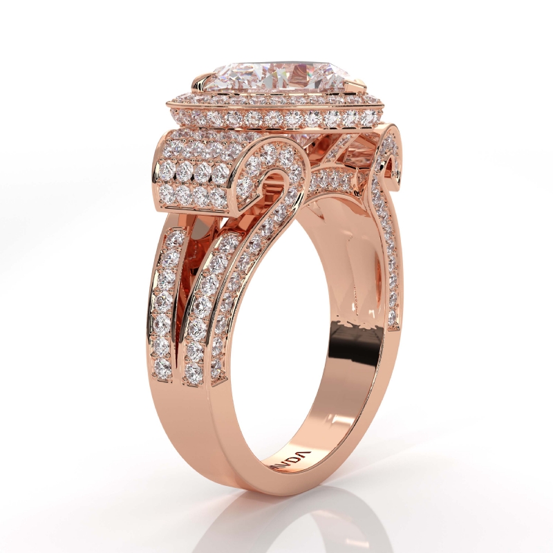  diamond Ring 18k Rose Gold