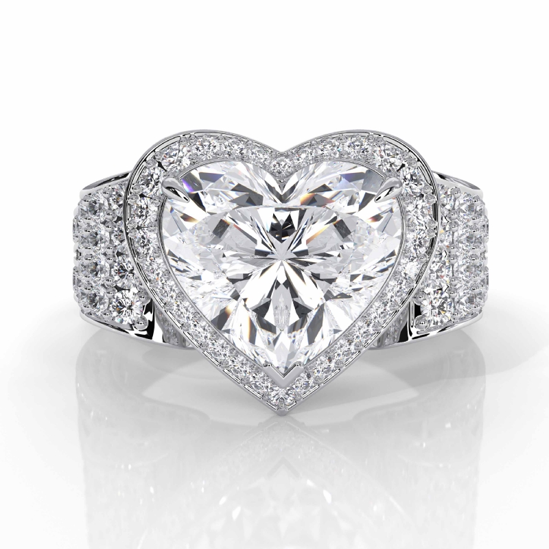  diamond Ring 14k Gold White