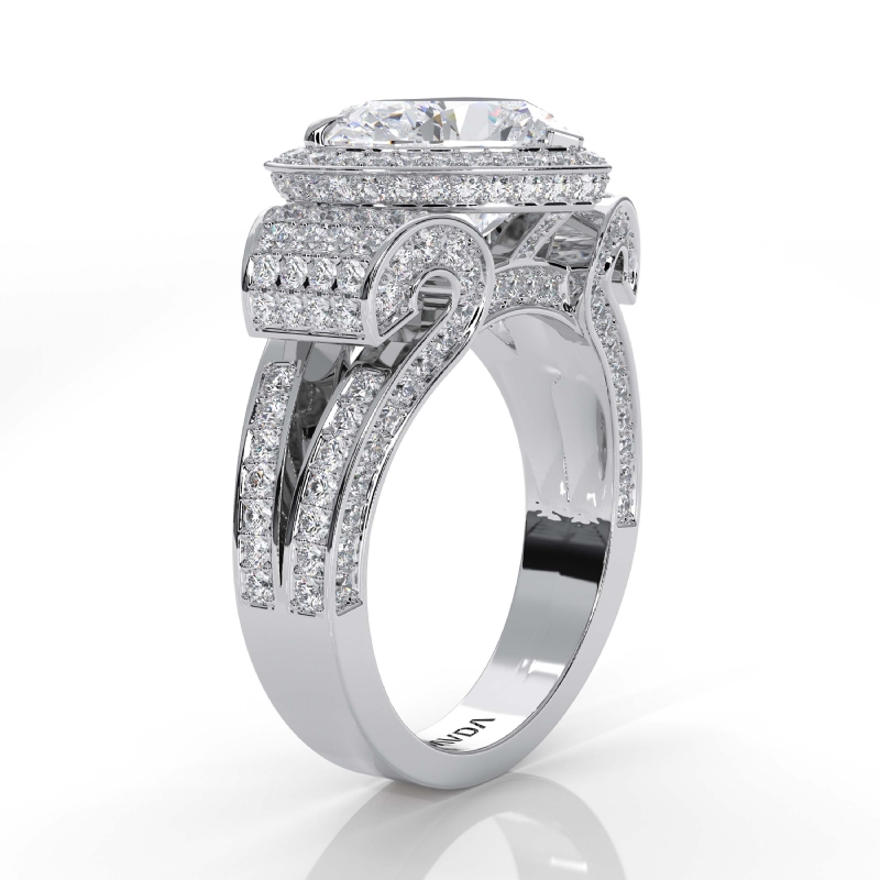  diamond Ring 14k Gold White