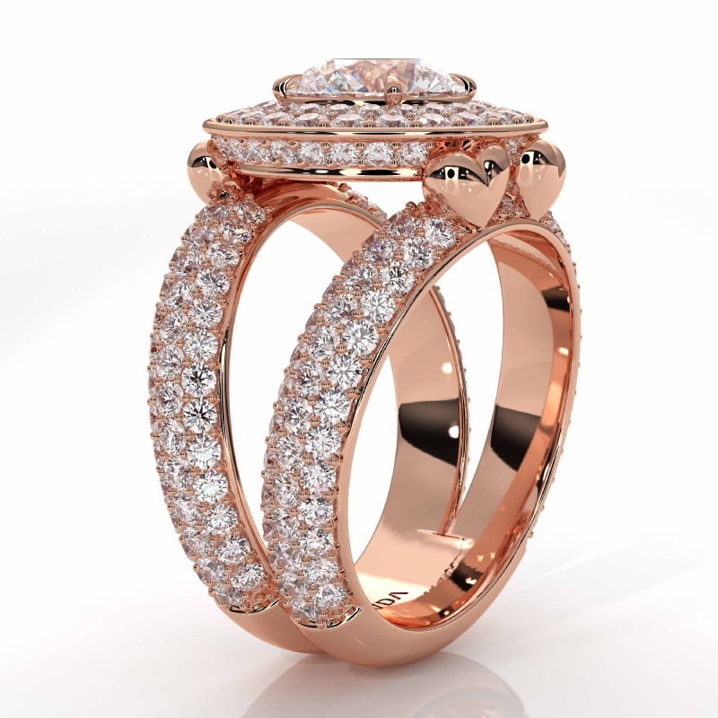  diamond Ring 18k Rose Gold