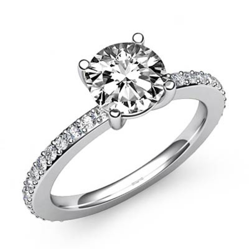  diamond Ring 14k Gold White