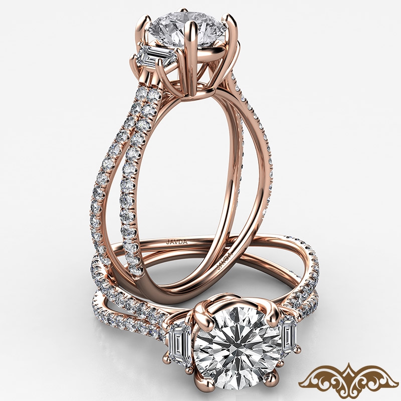  diamond Ring 14k Rose Gold