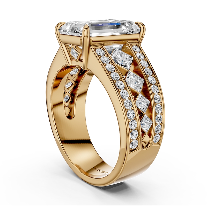  diamond Ring 14k Gold Yellow