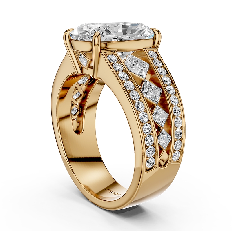  diamond Ring 14k Gold Yellow