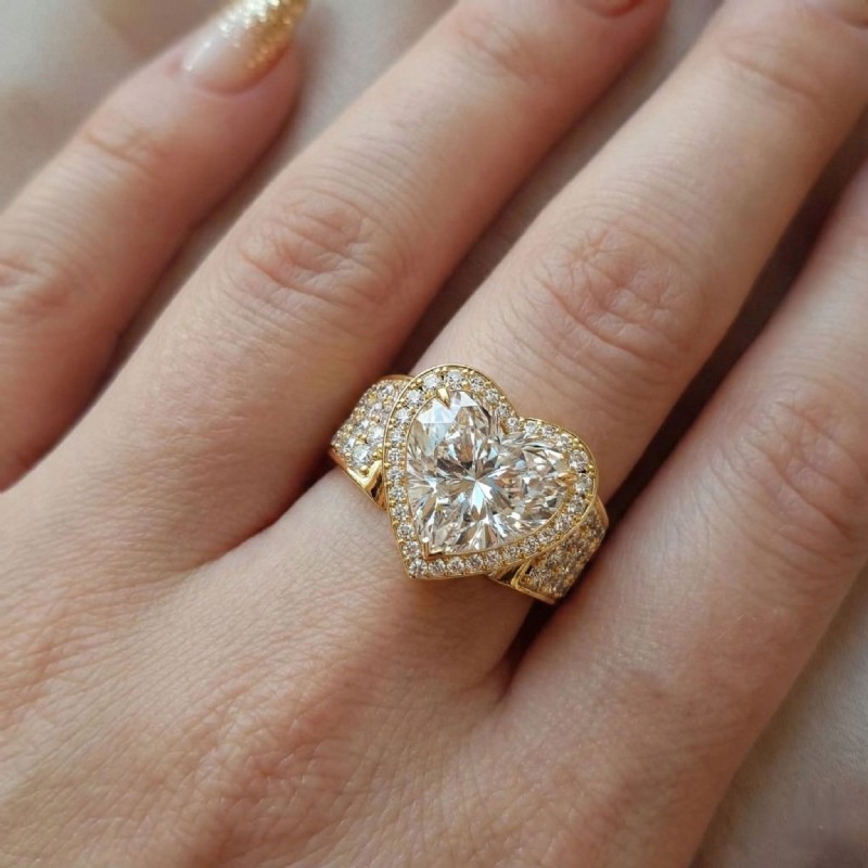  diamond Ring 14k Gold Yellow