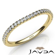 Round Diamond Women's Wedding Band Matching Set 14k Gold Yellow 1.8mm Ring  (0.3Ct. tw.)