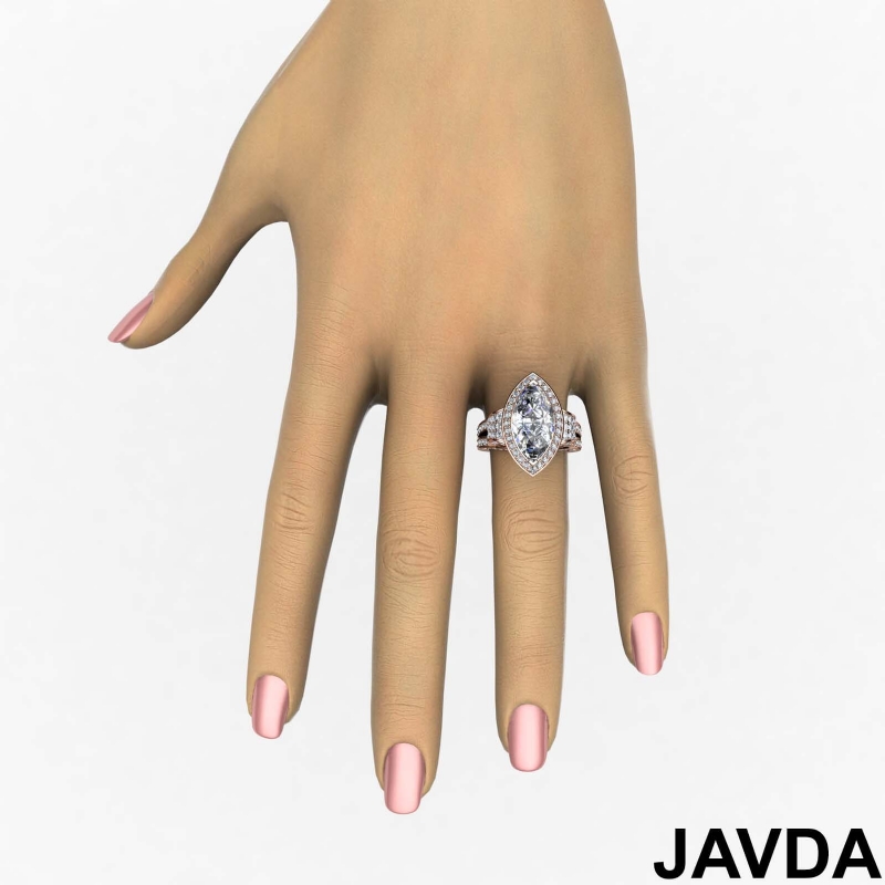  diamond Ring 18k Rose Gold