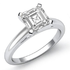 Cathedral Solitaire diamond  14k Gold White