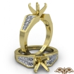 0.78Ct Princess Diamond Engagement Women's Ring Invisible Setting 14k Yellow Gold - javda.com 