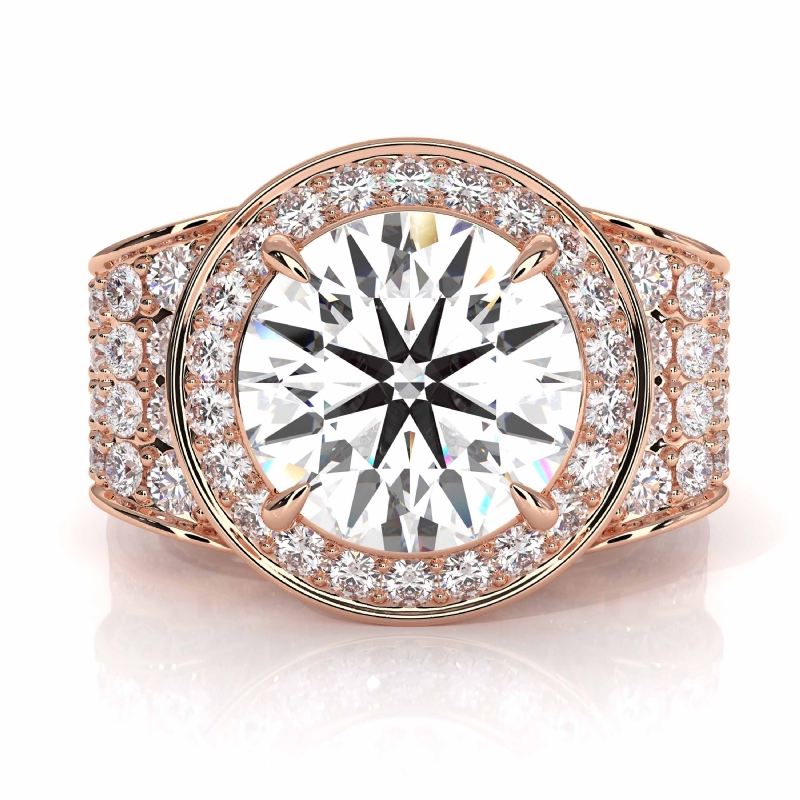  diamond Ring 14k Rose Gold