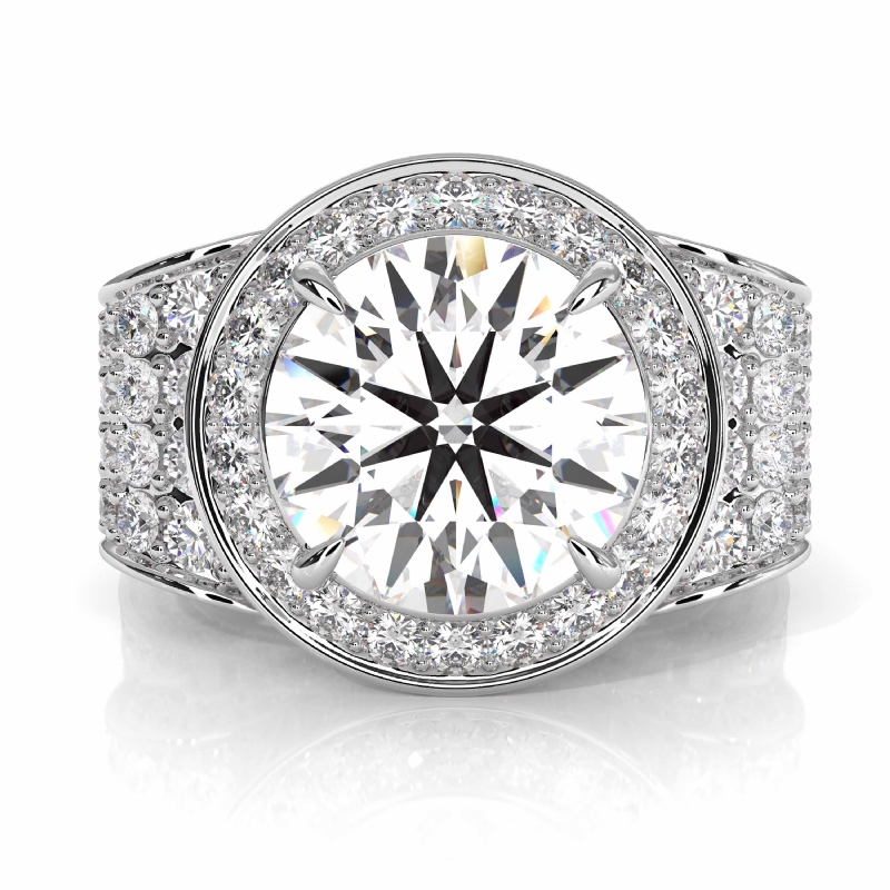  diamond Ring 14k Gold White