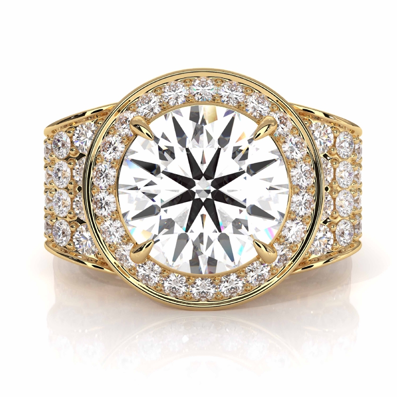  diamond Ring 14k Gold Yellow