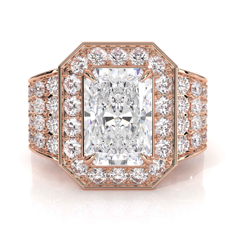  diamond Ring 14k Rose Gold