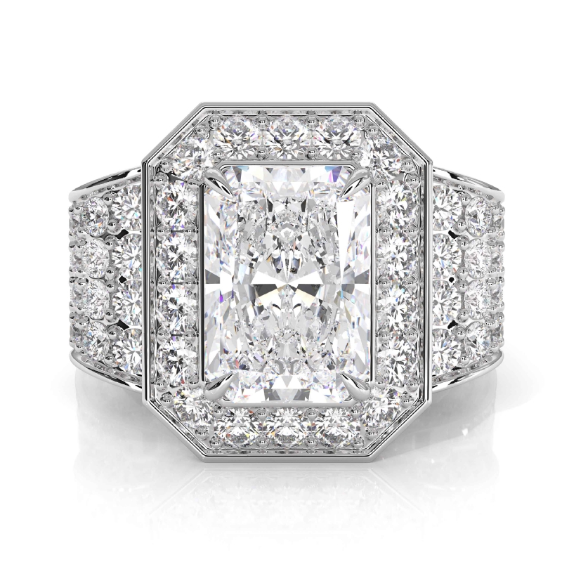  diamond Ring 14k Gold White