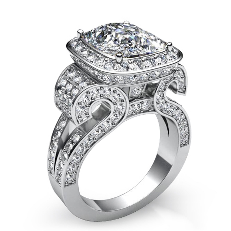  diamond Ring 14k Gold White