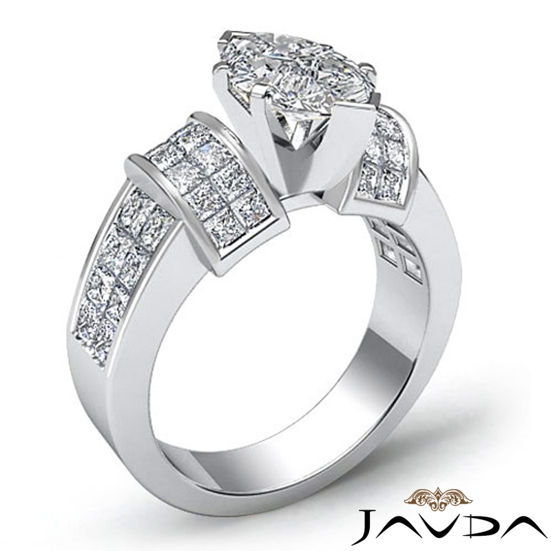  diamond Ring 14k Gold White